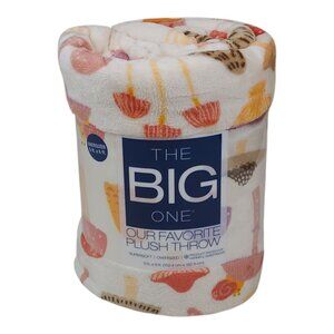 The Big One Oversized Plush Throw Blanket 5ft x 6ft Up Mushroom Fall Snail